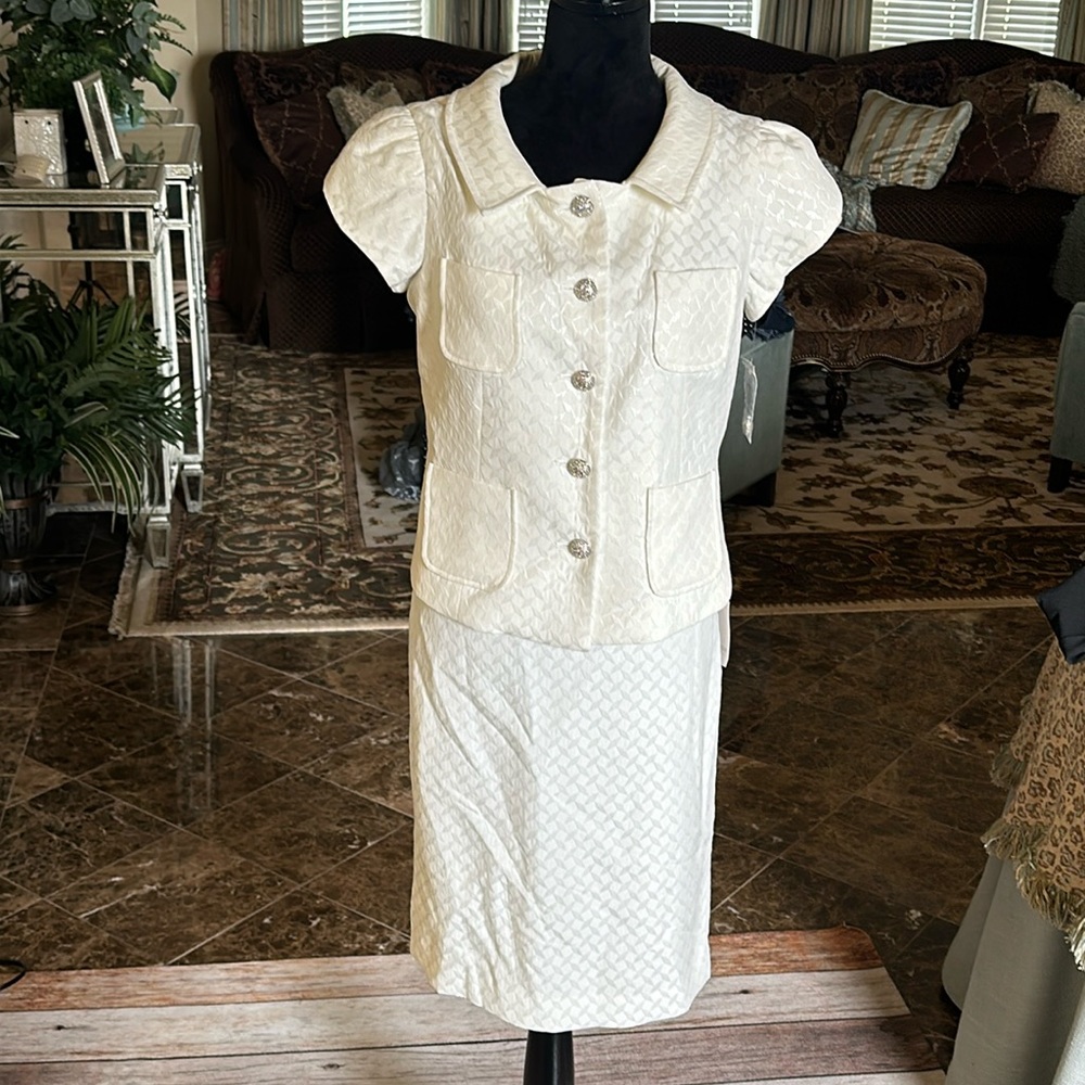 NWT ALBERT NIPON skirt suit 8